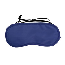 Breathable Polyester Solid Color Eye Protection Mask(Blue)