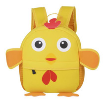 Cute Kid Toddler School Bags Kindergarten Children bag 3D Cartoon Animal Bag(Chick)