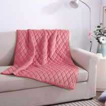 Washable USB Electric Blanket Single Wearable Warming Blanket, Size: 100x140cm(Peach Color)