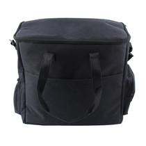 Travel Portable Carry Out Pet Supplies Storage Single-shoulder Bag Without Dog Bowl(Black)