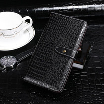 For Alcatel 1B 2020 idewei Crocodile Texture Horizontal Flip Leather Case with Holder & Card Slots & Wallet(Black)