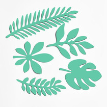 10 in 1 Creative Paper Cutting Shooting Props Tree Leaves Papercut Jewelry Cosmetics Background Photo Photography Props(Christmas Green)