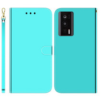 For Xiaomi Poco F5 Pro / Redmi K60 Imitated Mirror Surface Leather Phone Case(Mint Green)