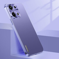 For OPPO Reno9 Pro+ Streamer Series Micro Frosted Metal Paint PC Phone Case(Dark Purple)