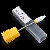 Nail Ceramic Cylindrical Corn Shape Electric Power Grinding Head, Size: 49*6mm(Yellow)
