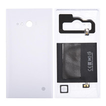 Solid Color NFC Battery Back Cover for Nokia Lumia 735 (White)