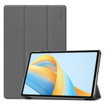 For Honor Pad V8 ENKAY Tri-fold Custer Texture Leather Smart Tablet Case(Grey)