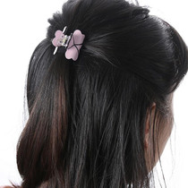 Fashion Women Hair Claw Elegant Mini Simple Colorful Bun Hair Accessories(Pink)