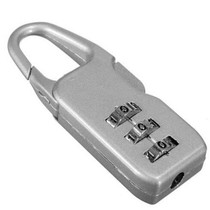 5 PCS Luggage Mini Combination Lock Zinc Alloy Padlock(Silver)