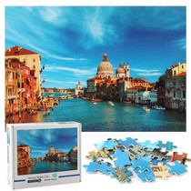 1000 Pieces Adult Puzzles Scenic Spots Series Pape Puzzle Toy(Water City)