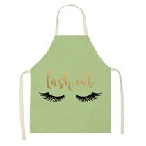 2 PCS Kitchen Linen Heart-Shaped Letters Fashion Sleeveless Apron, Specification: 45x56 cm(MeI6038)