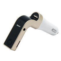 G7 Car Hands-Free Bluetooth FM Player MP3(Gold)