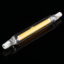 R7S 110V 7W 118mm COB LED Bulb Glass Tube Replacement Halogen Lamp Spot Light(3000K Warm Light)