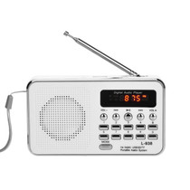 L-938  MP3 Audio Player FM Radio Support  SD MMC Card AUX-IN Earphone-out(White)