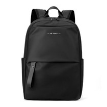 WEPOWER Lightweight Outdoor Travel Commute Business Waterproof Large Capacity Computer Backpack(Black)