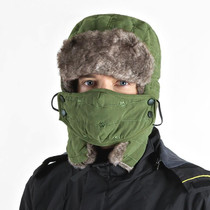 Outdoor Protect Face Neck Mask Hat Mountaineering Skiing Riding Winter Hat(Army Green)