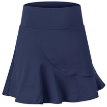 Anti-emptied And Quick-drying Sports Skirt With Mini-socks For Women (Color:Navy Blue Size:S)