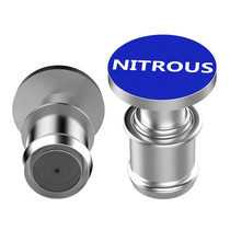 2 PCS 12V Car / Motorcycle NITROUS Letter Metal Cigarette Lighter Cigarette Butt