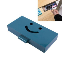 Hidden Drawer Storage Box Office Desk Bottom Paste Large Capacity Pen Case(Dark Blue)