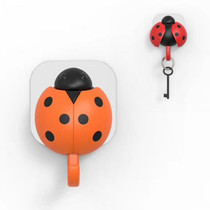 3 PCS Creative Cute Beetle Key Hook Gravity Sensor Wings Automatically Open Hook(Orange)