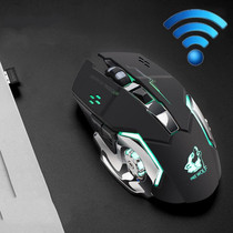 FREEDOM-WOLF X8 2400 DPI 6 Keys 2.4G Wireless Charging Silent Luminous Gaming Mechanical Mouse(Black)