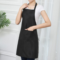 2 PCS 0058 Cafe Nail Shop Waterproof Apron Polyester Material Home Work Apron(Black)