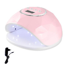 F6 UV LED Lamp Nail Dryer Dual hands Nail Lamp Curing UV Gel Nail Polish With Sensor & Timer & LCD Display(Pink EU)