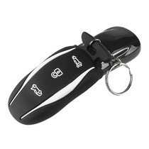 Car Silicone All-inclusive Key Cover Key Case for Tesla Model 3 / S / Y (Black)