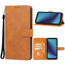 For DOOGEE V20 Pro Leather Phone Case(Brown)
