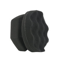 Hand-Grabbing Waves High Density Car Tire Wax Sponge Leather Wax Sponge, Specification: Large 