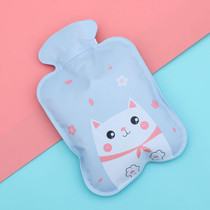 Small 17x11cm Cartoon Water Filled Hot Water Bag Mini High Density PVC Winter Warm Water Bag, Style and Color Random Delivery