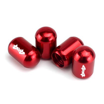 4pcs/set Aluminium Alloy Auto American Style Tyre Capsule Valve Cap(Red)