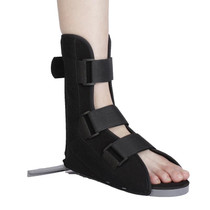 Drop Foot Support Foot Varus / Valgus Correction Brace Ankle Fracture Stabilizer, Size: L(Black)