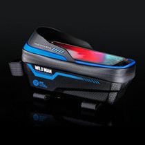 WILD MAN ES12 1L Mountain Bike Front Beam Bag Bicycle Waterproof Phone Saddle Bag, Color: Blue