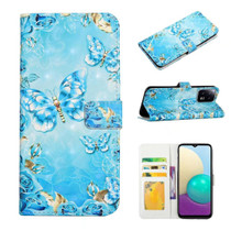 For Xiaomi 13 Pro Oil Embossed 3D Drawing Leather Phone Case(Blue Butterflies)