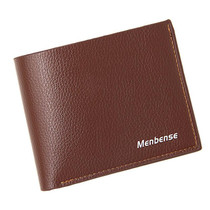 MenBense Men Wallet Casual Coin Purse Large Capacity Money Clip, Style: 555-3 (Light Coffee)