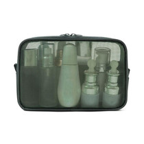 Travel Waterproof Toiletry Bag Portable Transparent Handheld Cosmetic Bag, Style: Large Olive Green