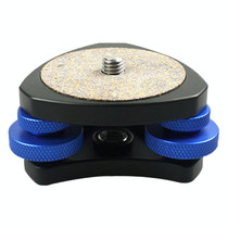 DLEV-3838 Precision Bubble Level Leveling Base Tripod Head Plate with 3/8 inch Screw & 3 Adjustment Dials for Tripod Mount