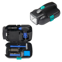 14 In 1 Flashlight Tool Kit Lighting Hardware Utility Set(Black Blue)