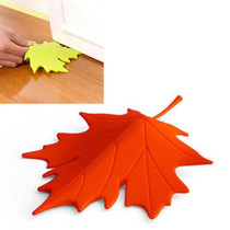 Maple Autumn Leaf Style Home Decor Finger Safety Door Stop Stopper(Red)