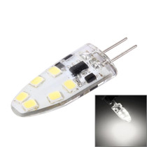 G4 2W 180LM Corn Light Bulb, 12 LED SMD 2835 Silicone, DC 12V, Big Size: 3.9x1.4x0.9cm(White Light)