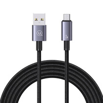 USAMS US-SJ670 USB To Micro USB 2A Fast Charge Data Cable, Length: 2m(Black)