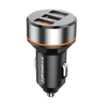 BY018B QC 3.0 USB + 2.4A USB Dual Port Car Charger