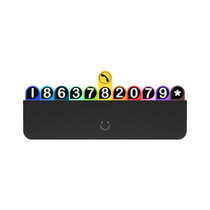 bbdd Temporary Parking License Plate Concealable Car Removal Number Plate(Rainbow Edition)
