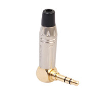 Zinc Alloy L-Shaped 90 Degree 3.5mm Stereo Headset Wire Welding Plug