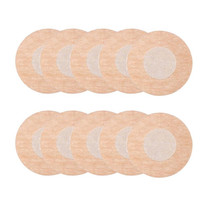 10pcs /Pack Disposable Anti-Bump Nipple Patch Invisible And Breathable Anti-Bare Breast Sticker, Model: Round(OPP Bag)