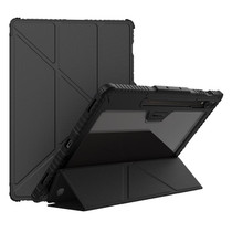 For Samsung Galaxy Tab S9 Ultra NILLKIN Bumper Pro Camshield Tablet Leather Case(Black)