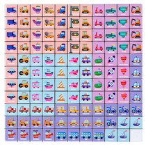 Children Wooden Fun Magnetic Puzzle Parent-child Interactive Desktop Game(Traffic)