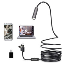 Teslong NTC125 5M 3 In 1 USB Phone Borescope For Auto Repair 500W Pixel Auto Focus