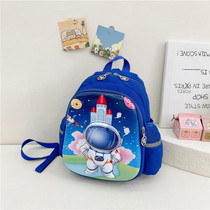 Children Kindergarten School Bag Cartoon Cute Hard Shell Shoulder Bag, Style: Astronaut (Blue)